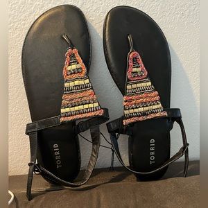 Black torrid strap sandal NWOT size 11.5